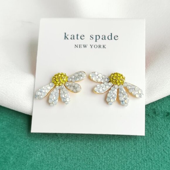 kate spade Jewelry - KATE SPADE Dazzling Daisy Gold Statement Stud Earrings NEW